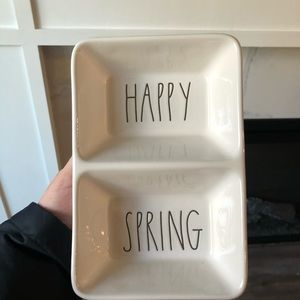HAPPY SPRING candy or chip dish
